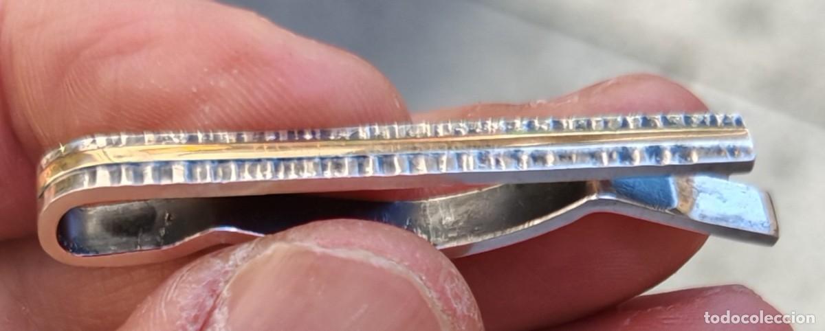 Joyeria: Pinza de Corbata en Plata y Oro Art Dec&oacute; - - Foto 7
