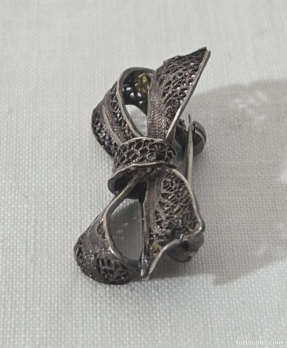 Joyeria: Broche en forma de lazo en plata - Foto 3