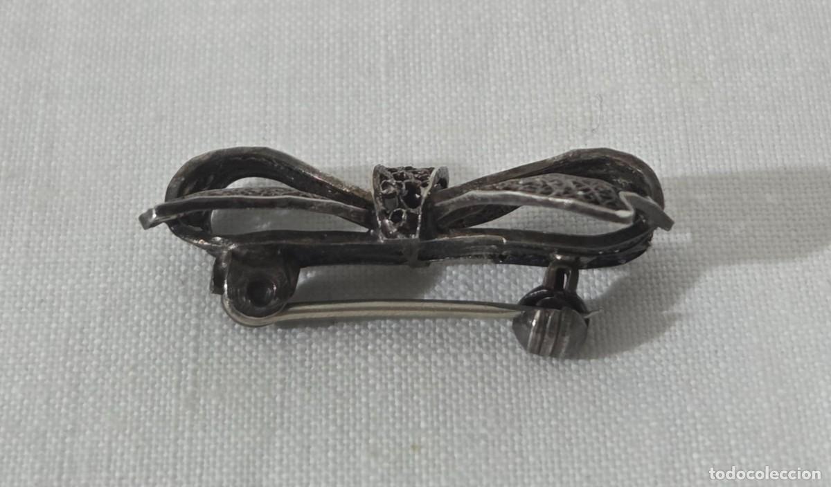 Joyeria: Broche en forma de lazo en plata - Foto 4