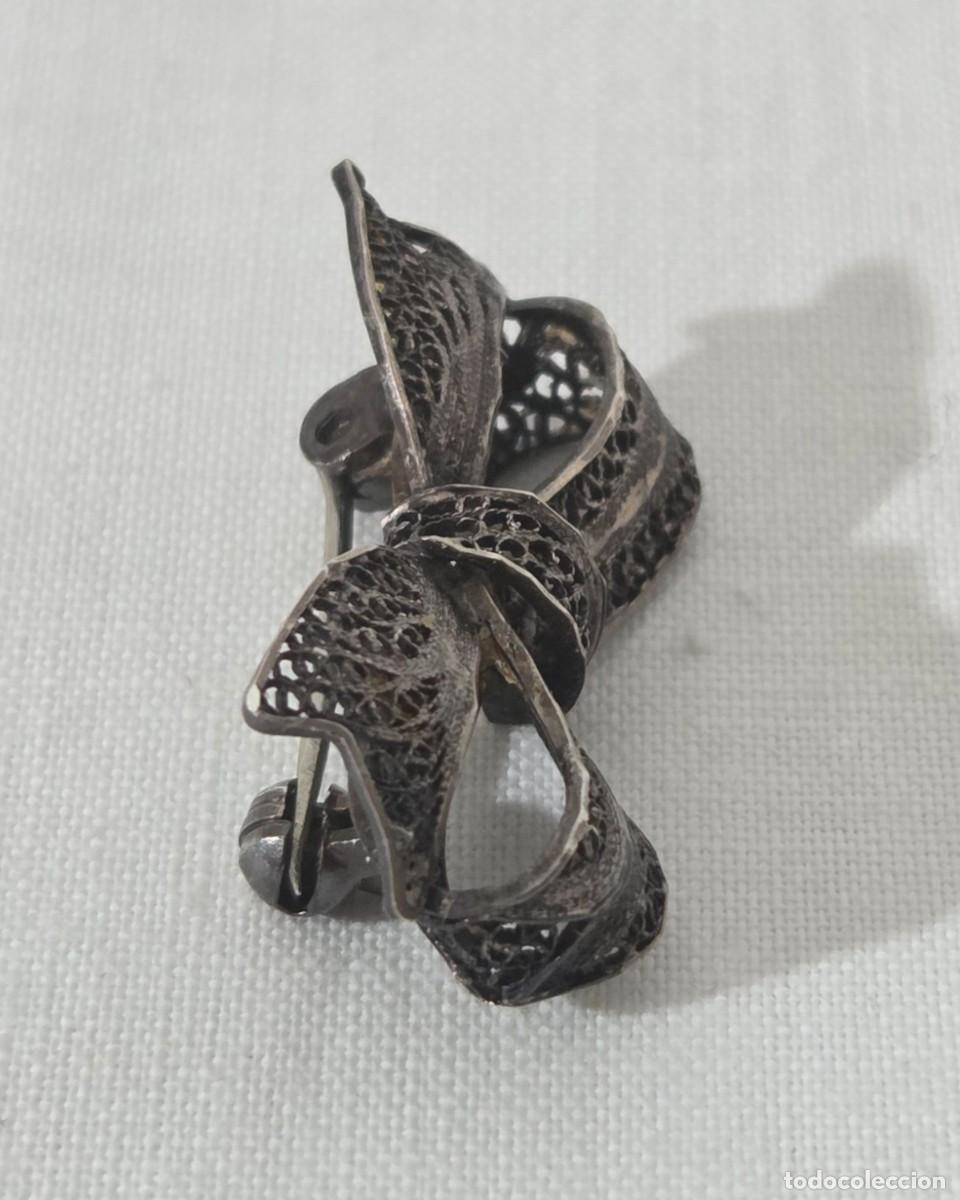 Joyeria: Broche en forma de lazo en plata - Foto 5