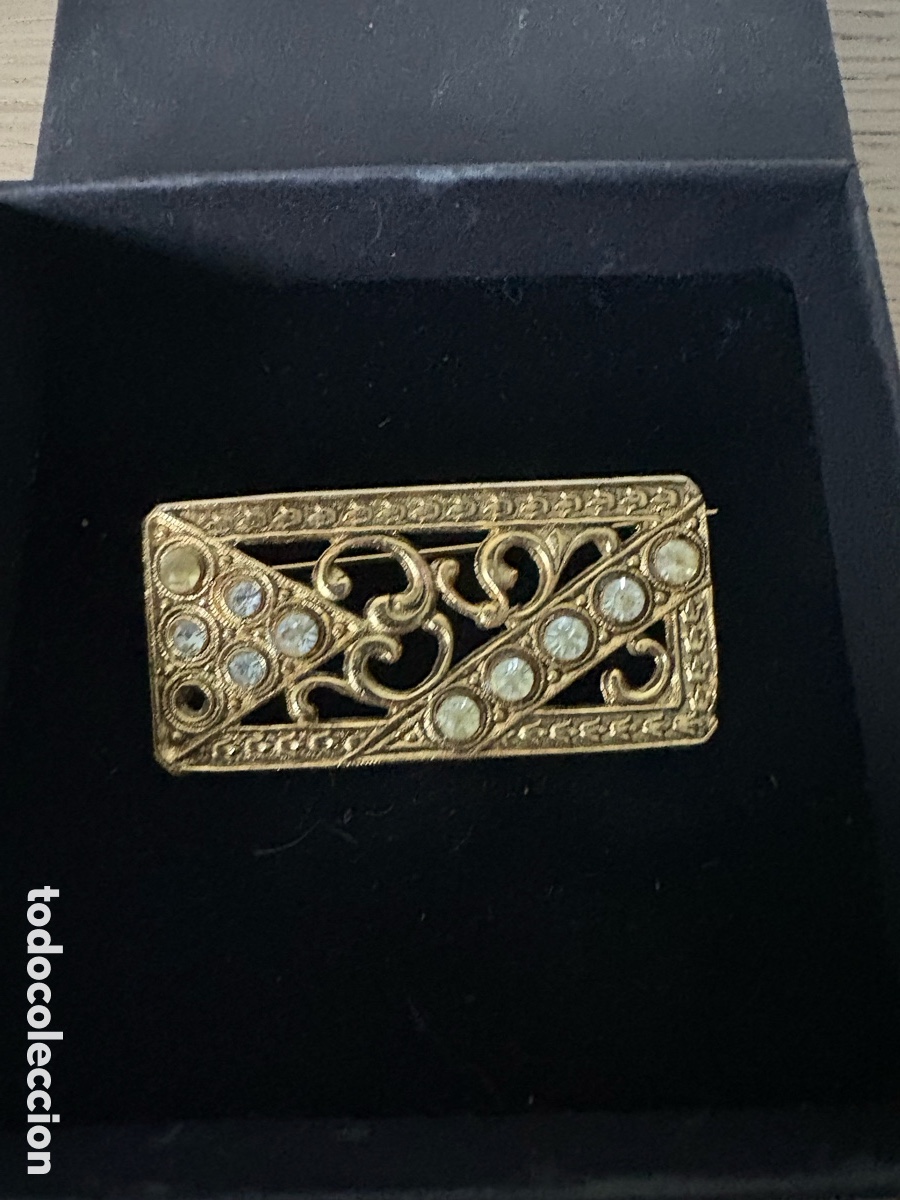 Joyeria: Antiguo broche dorado Customima (A22) - Foto 2