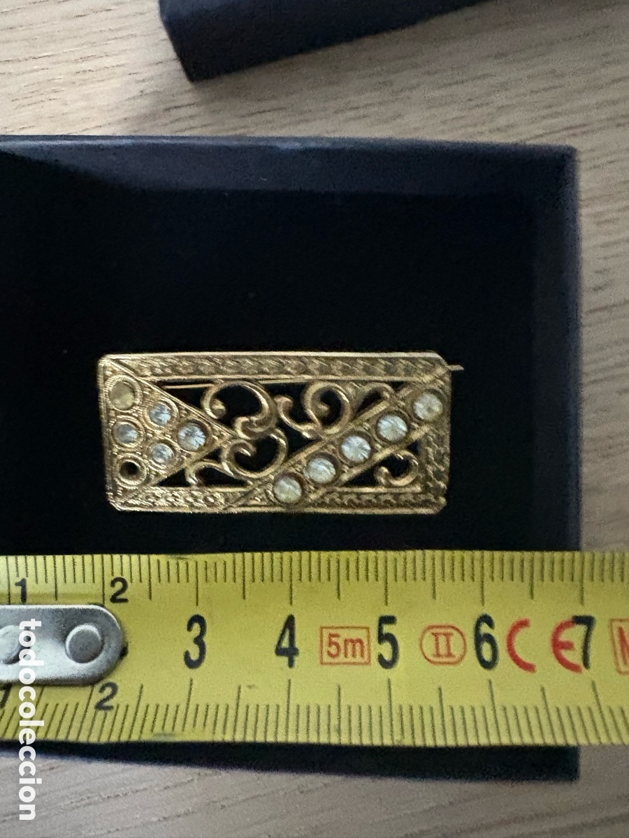 Joyeria: Antiguo broche dorado Customima (A22) - Foto 3