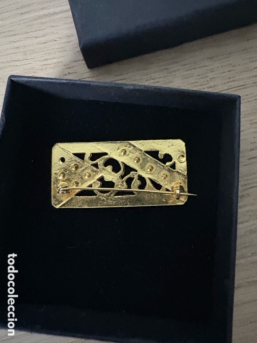 Joyeria: Antiguo broche dorado Customima (A22) - Foto 4