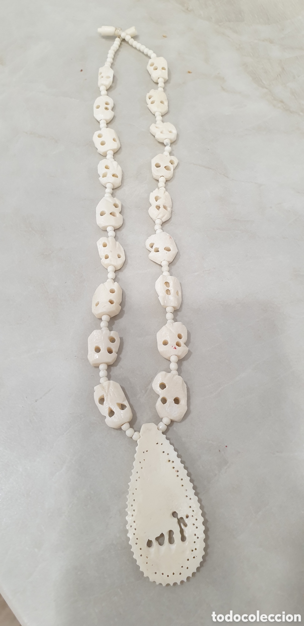 Joyeria: Collar &eacute;tnico de hueso. Como nuevo - Foto 3
