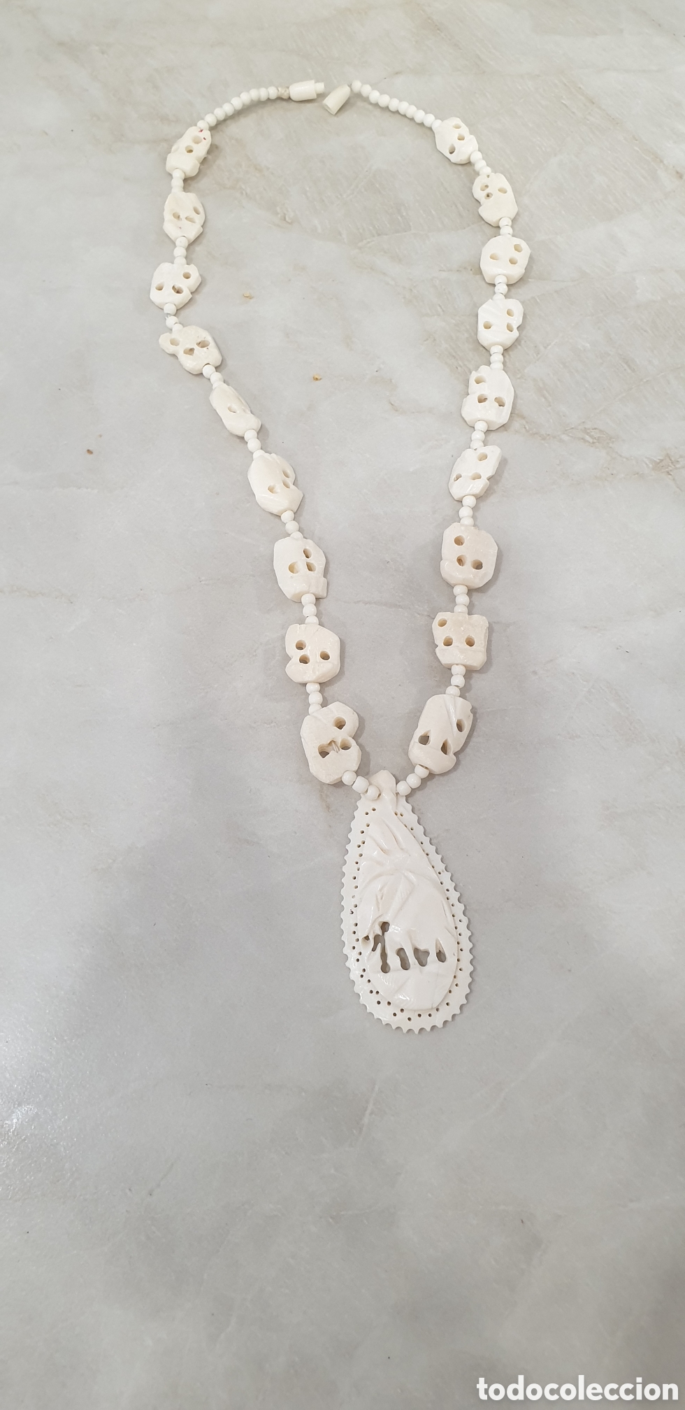 Joyeria: Collar &eacute;tnico de hueso. Como nuevo - Foto 1