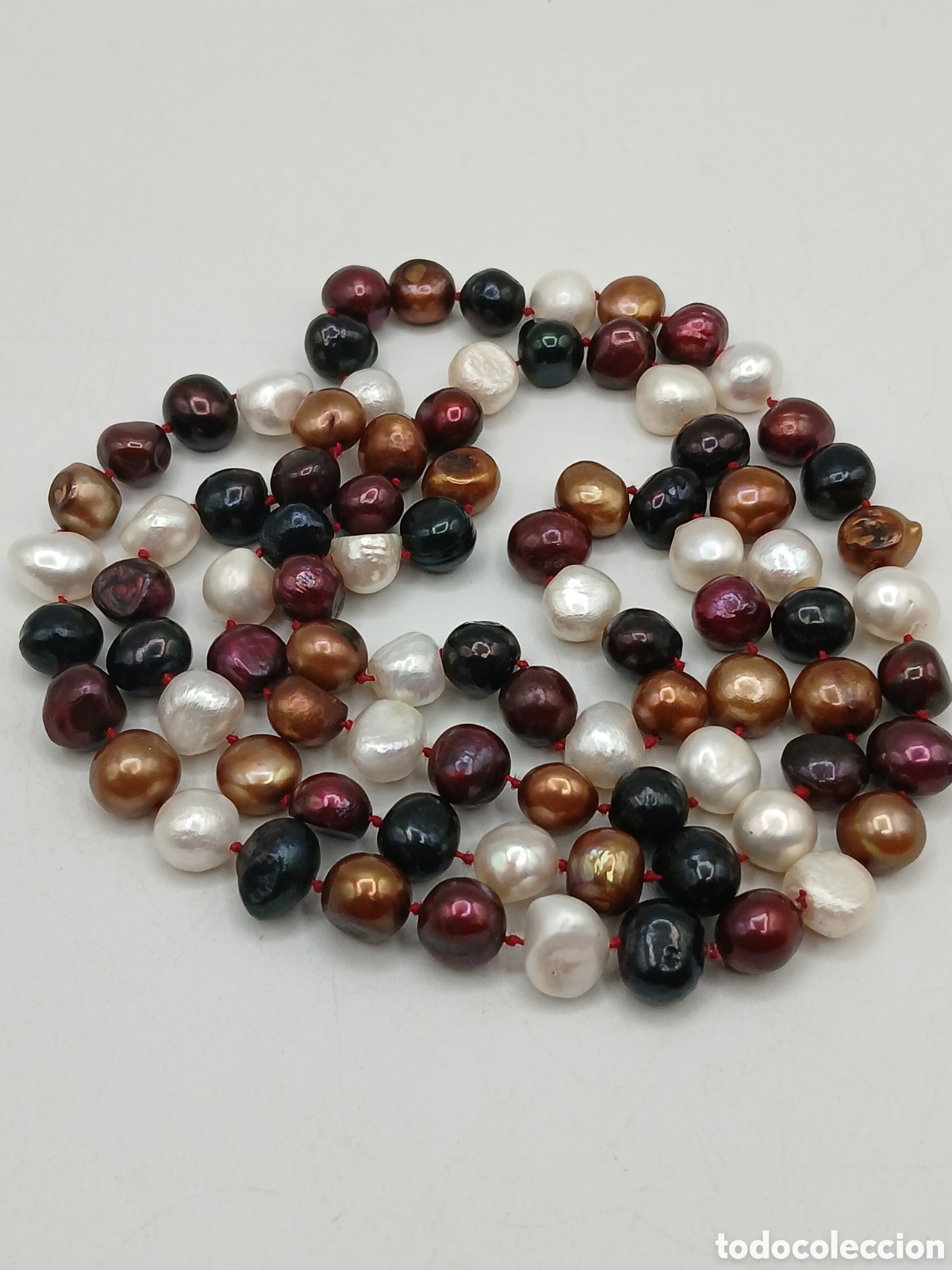 Joyeria: Collar perlas de Tahiti multicolor. Sin cierre - Foto 4