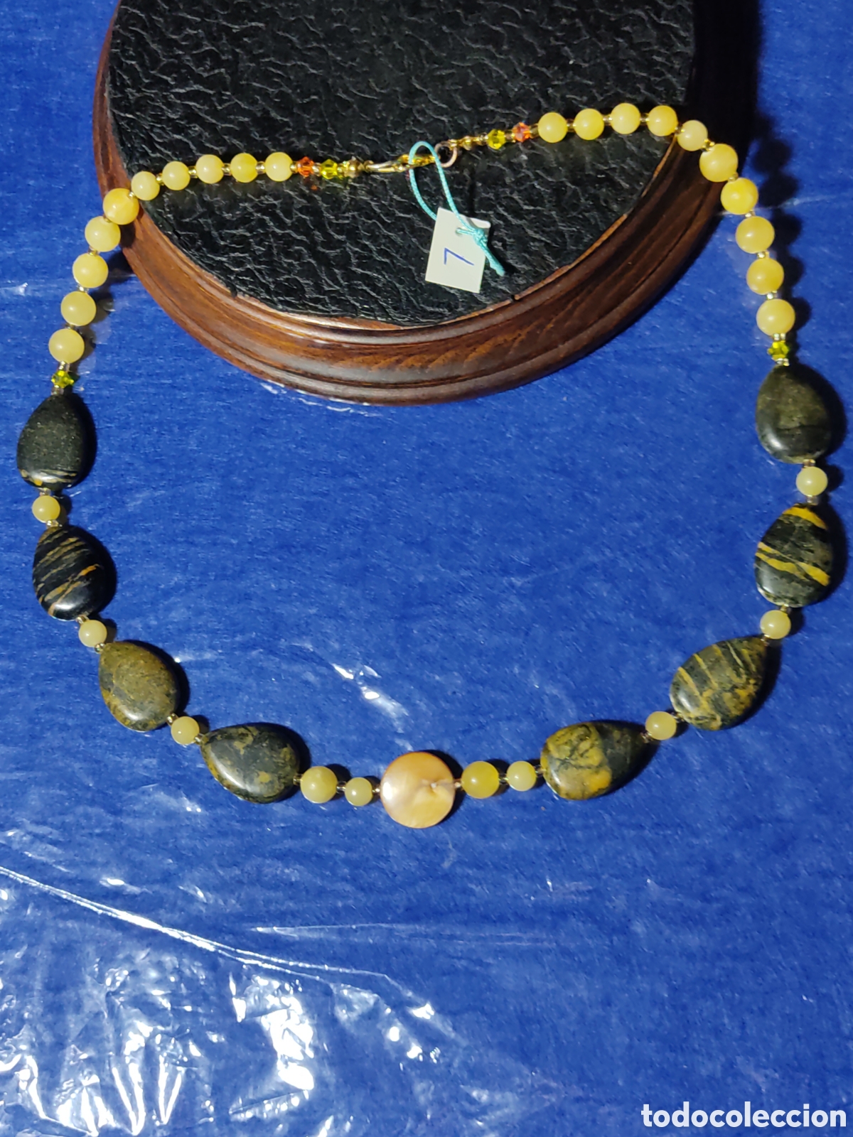 Joyeria: Collar de Neelita natural y jade. *L* - Foto 2