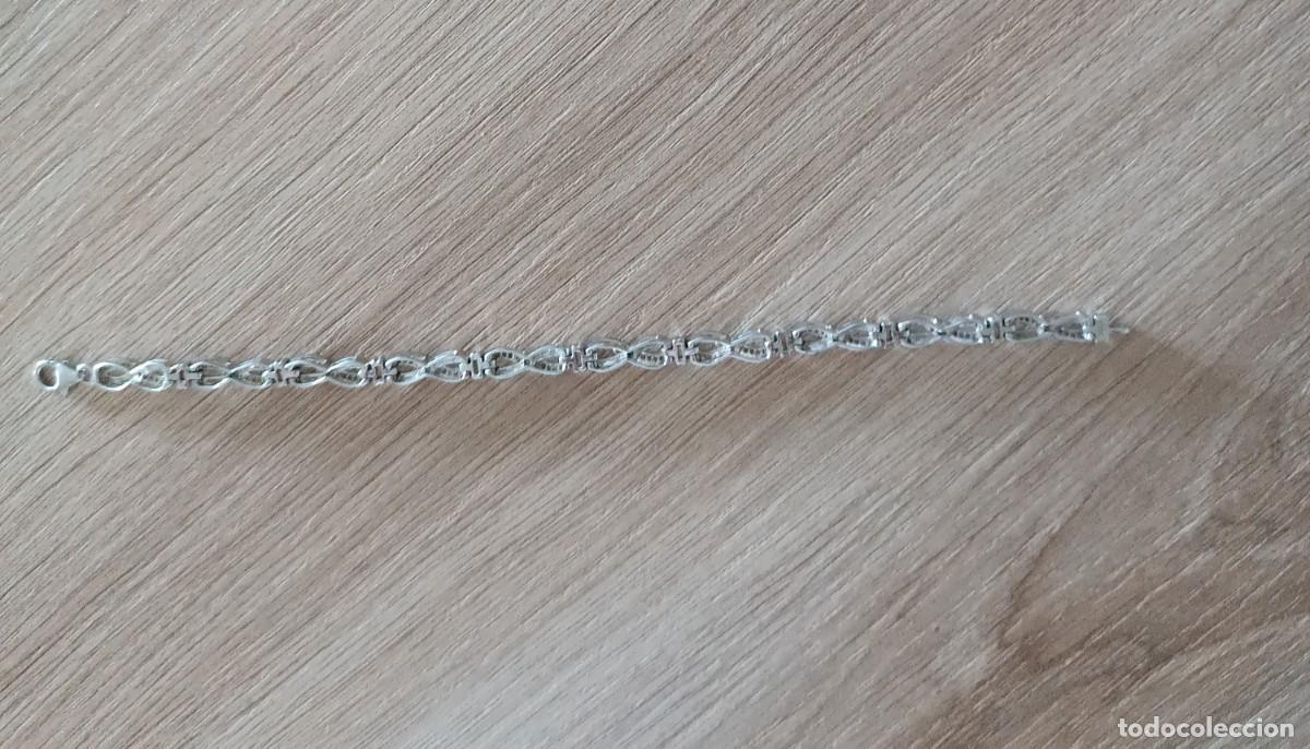 Joyeria: PULSERA DE PLATA CON DIAMANTES AUT&Eacute;NTICOS - Foto 2