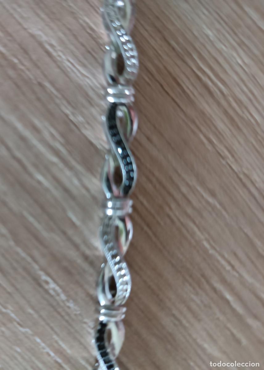 Joyeria: PULSERA DE PLATA CON DIAMANTES AUT&Eacute;NTICOS - Foto 3