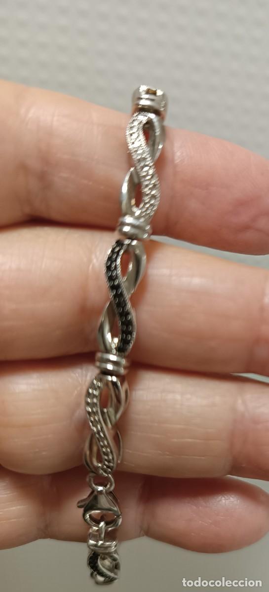 Joyeria: PULSERA DE PLATA CON DIAMANTES AUT&Eacute;NTICOS - Foto 5
