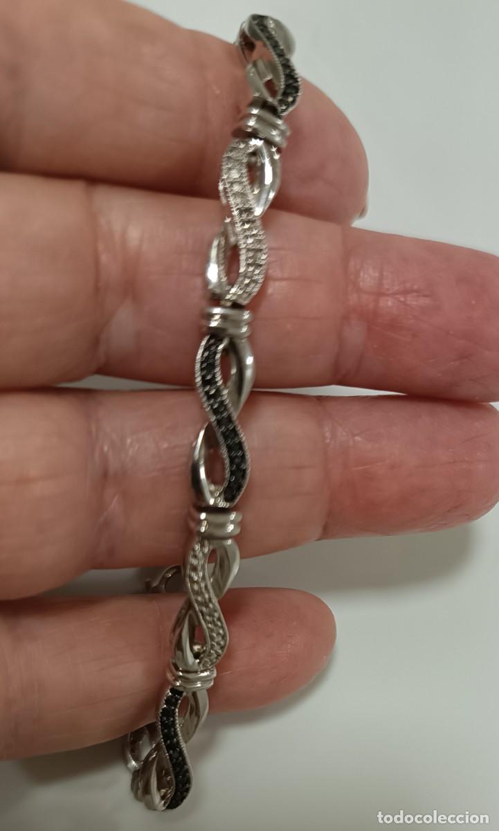 Joyeria: PULSERA DE PLATA CON DIAMANTES AUT&Eacute;NTICOS - Foto 6