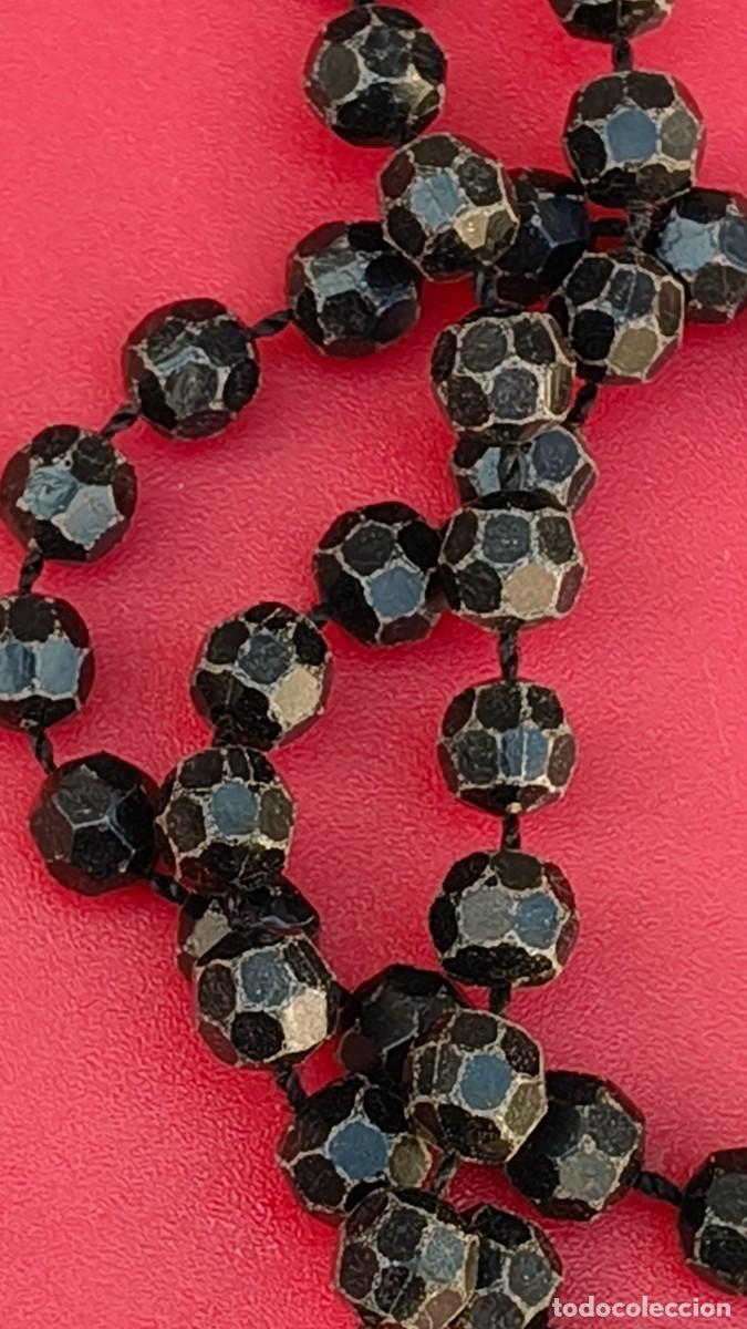 Joyeria: Collier vintage perle noire facettes 120 cm - Foto 2