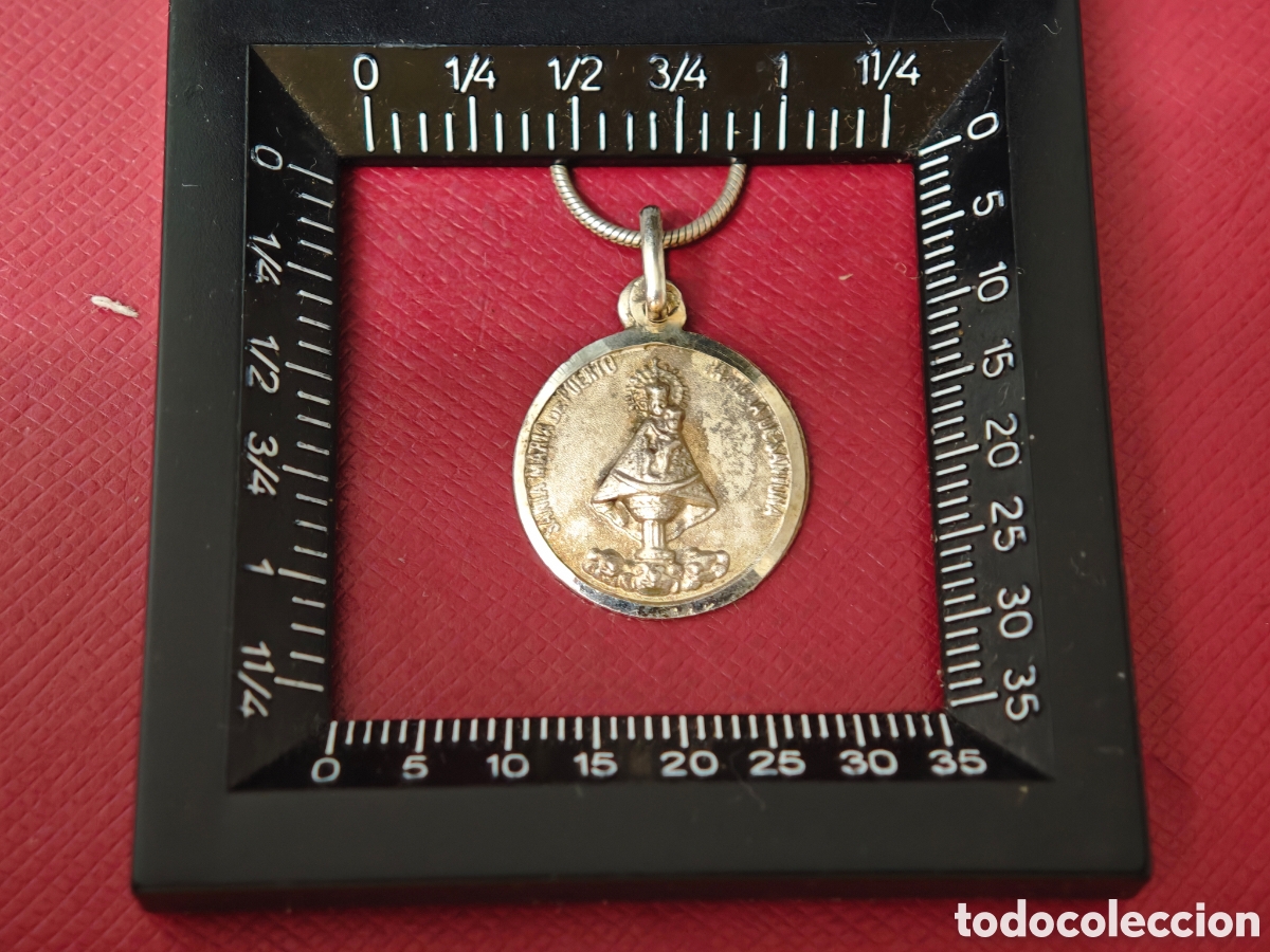 Joyeria: Virgen de santo&ntilde;a CON cadena de plata de ley - Foto 3