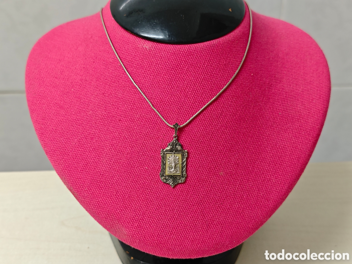 Joyeria: Medalla y cadena plata de ley virgen del pilar - Foto 6