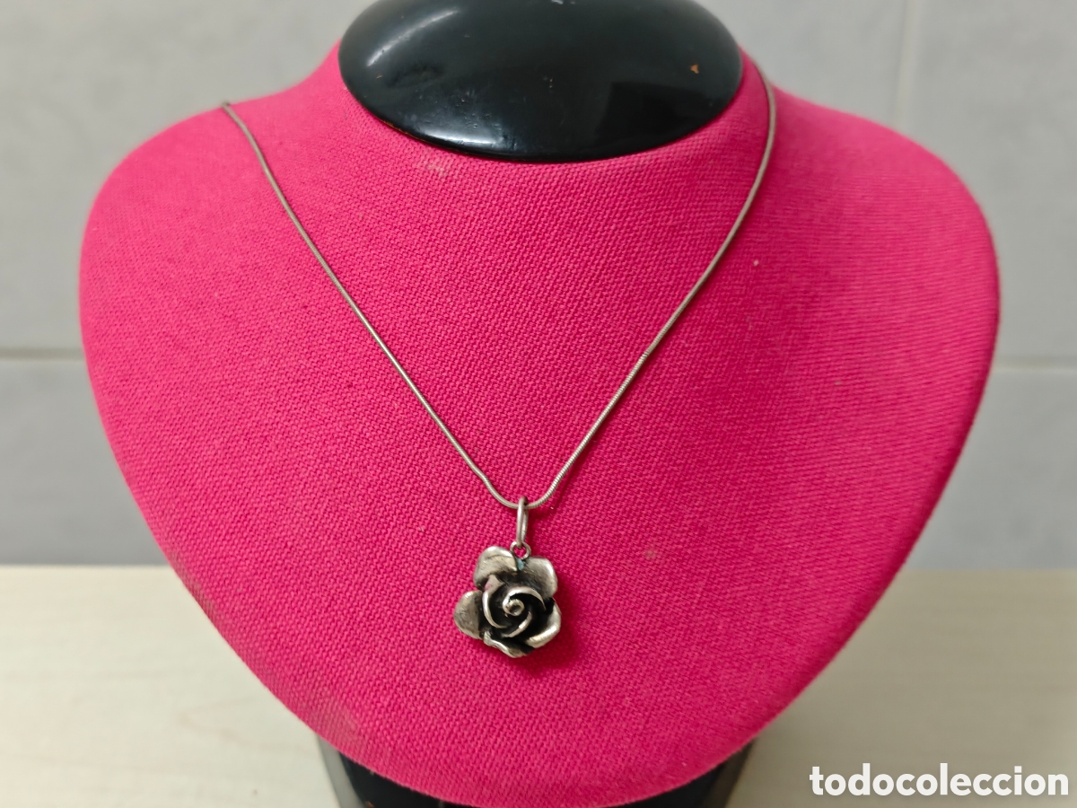 Joyeria: Cadena y colgante plata de ley rosa - Foto 4