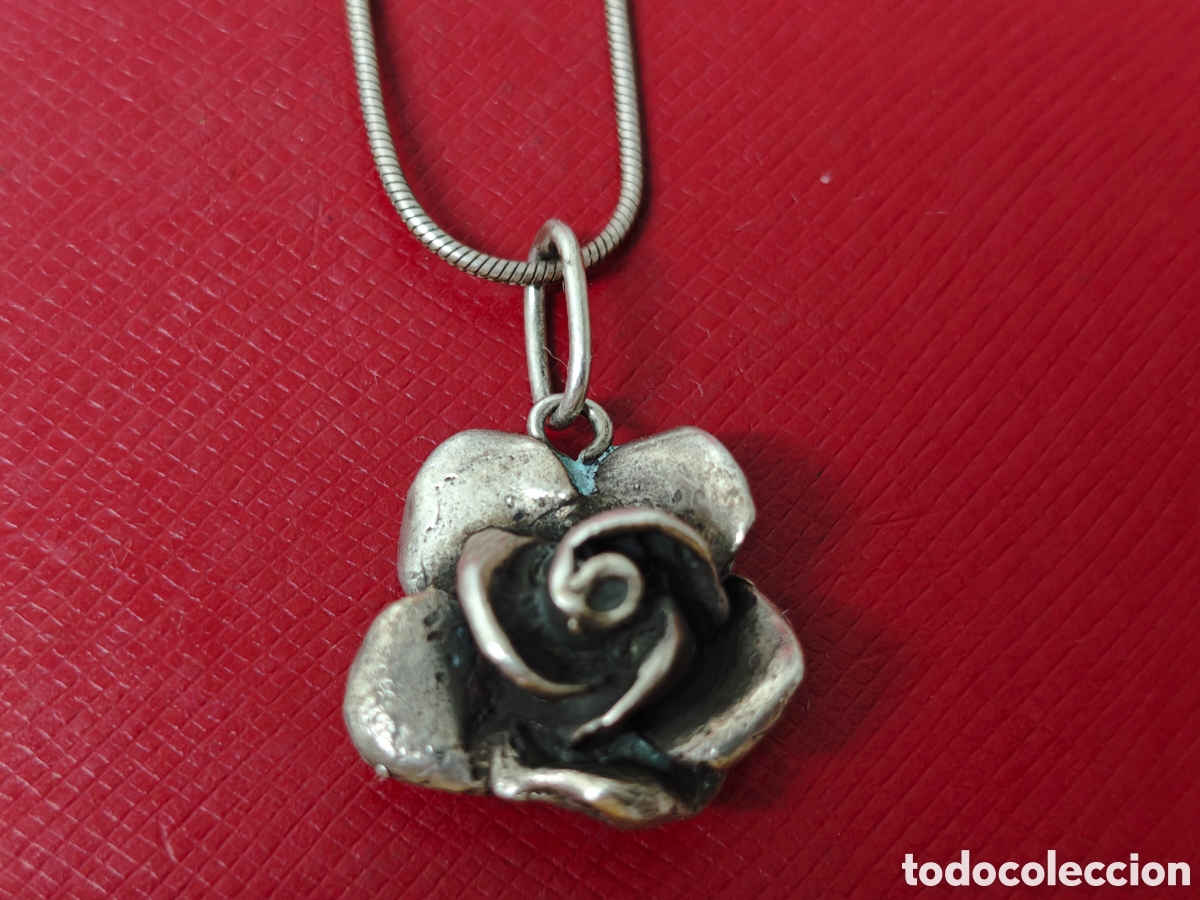 Joyeria: Cadena y colgante plata de ley rosa - Foto 5