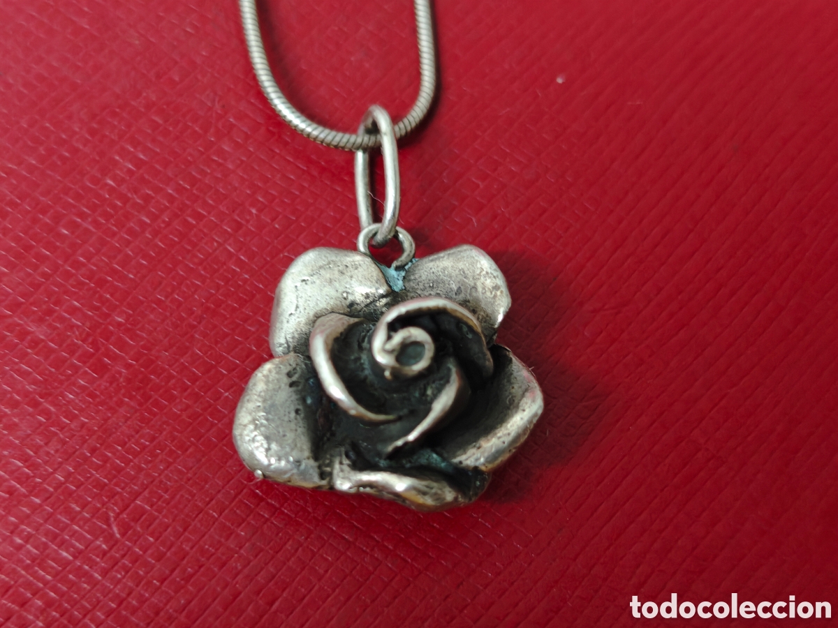 Joyeria: Cadena y colgante plata de ley rosa - Foto 6