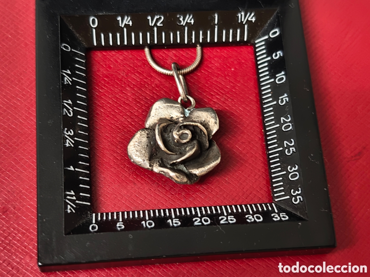 Joyeria: Cadena y colgante plata de ley rosa - Foto 7