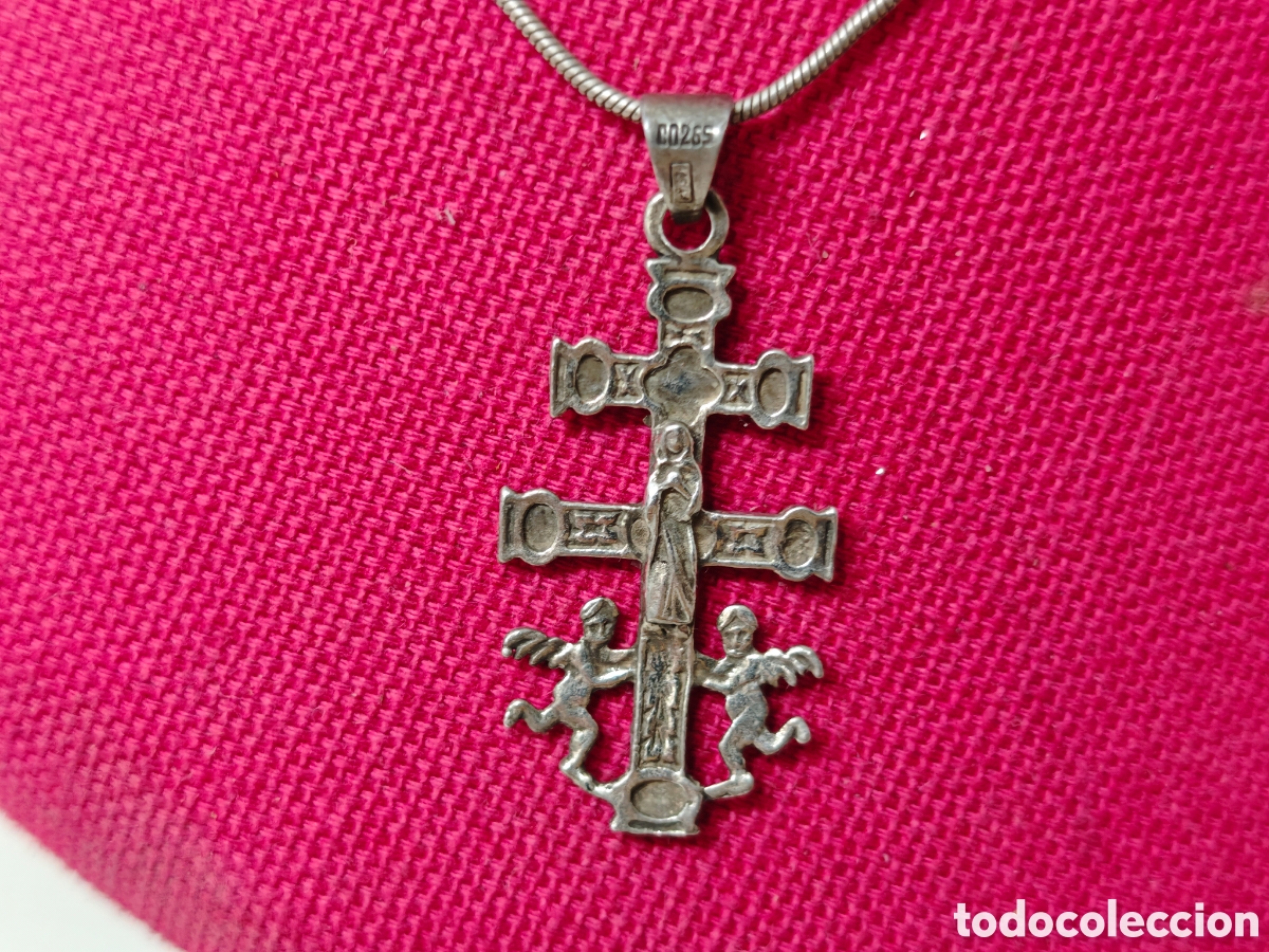 Joyeria: Cruz de Caravaca CON cadena de plata de ley - Foto 2