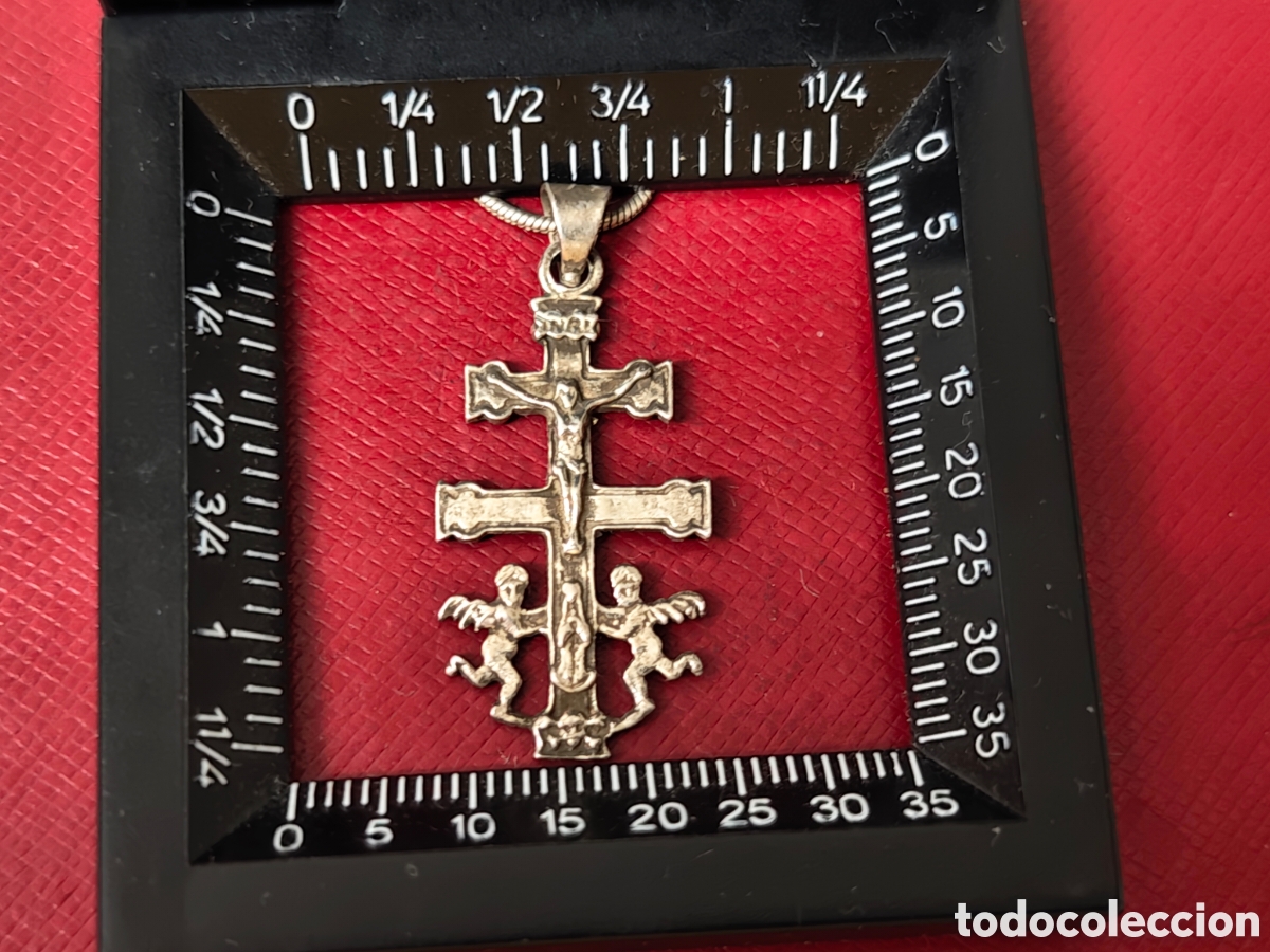 Joyeria: Cruz de Caravaca CON cadena de plata de ley - Foto 3