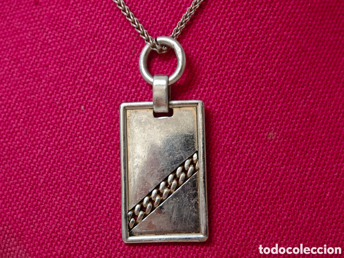 Joyeria: Medalla y cadena de plata de ley - Foto 2
