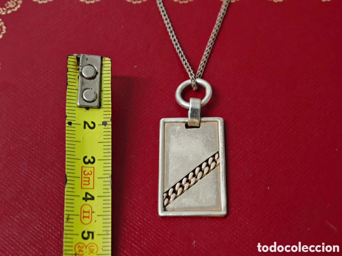 Joyeria: Medalla y cadena de plata de ley - Foto 6