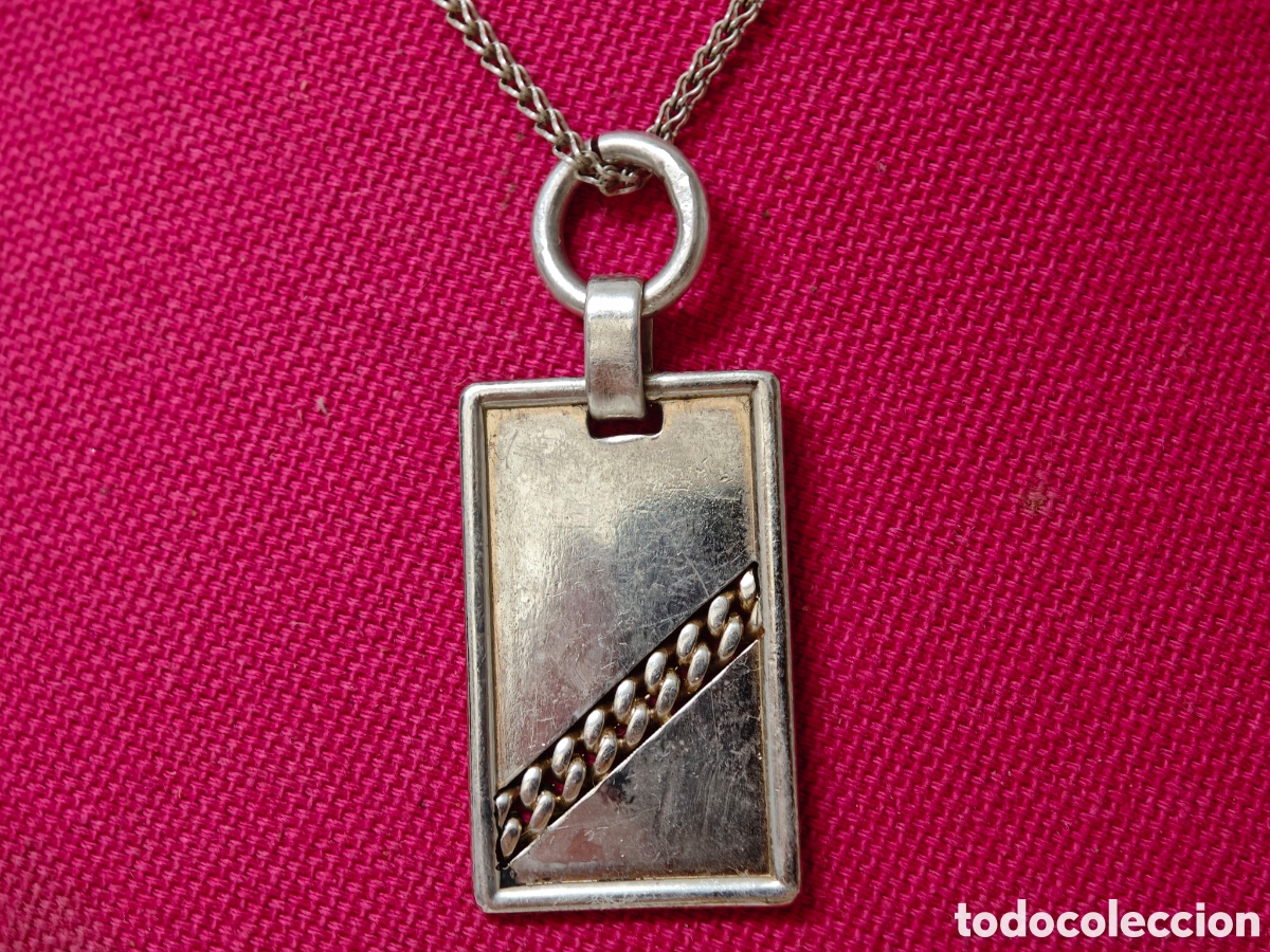 Joyeria: Medalla y cadena de plata de ley - Foto 1