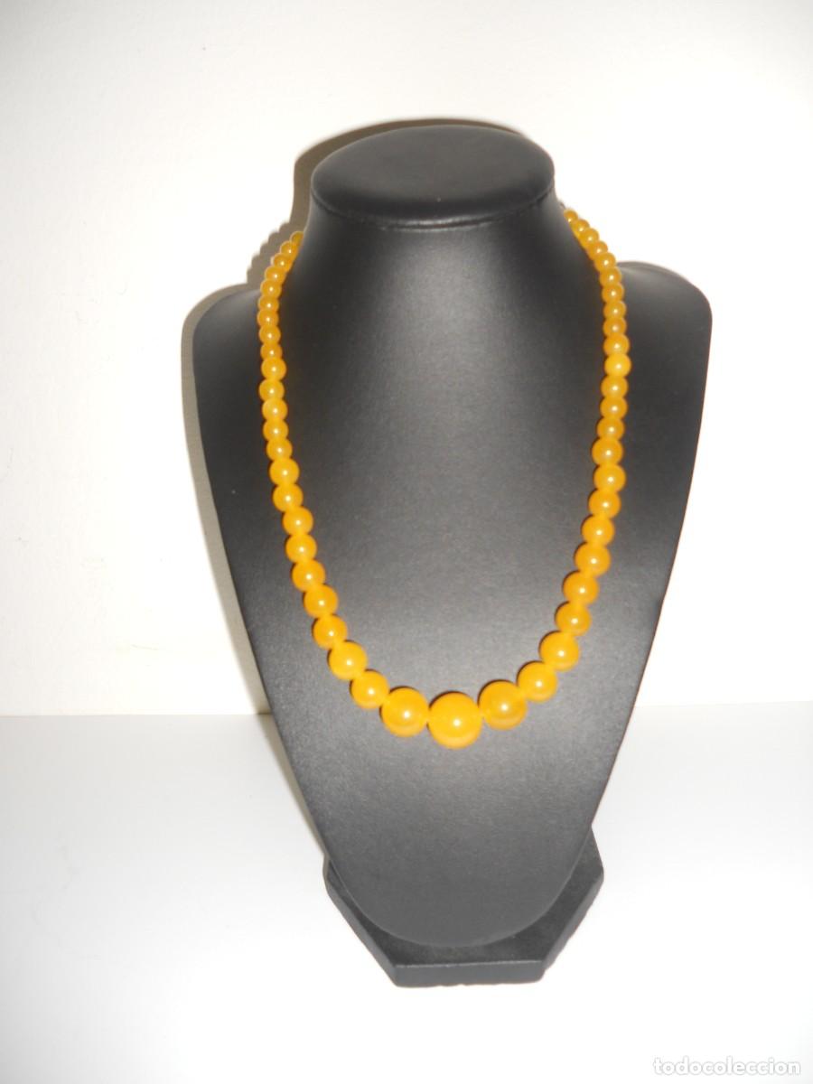 Joyeria: ANTIGUO COLLAR AMBAR AMARILLO - Foto 2