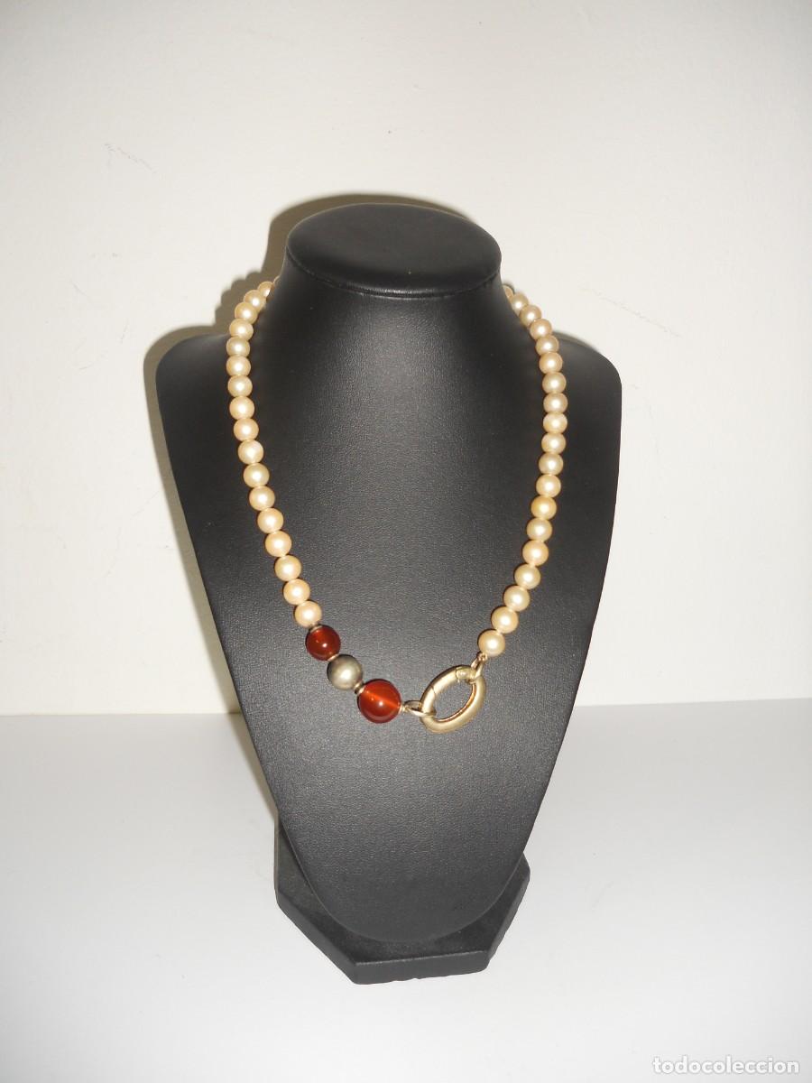 Joyeria: ANTIGUO COLLAR DE PERLAS DE DISE&Ntilde;O - Foto 1
