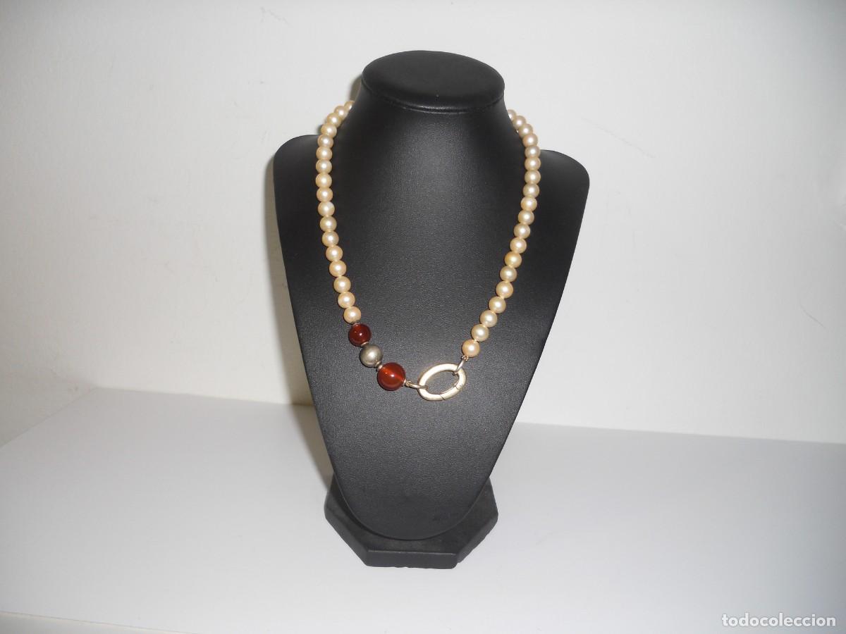Joyeria: ANTIGUO COLLAR DE PERLAS DE DISE&Ntilde;O - Foto 2