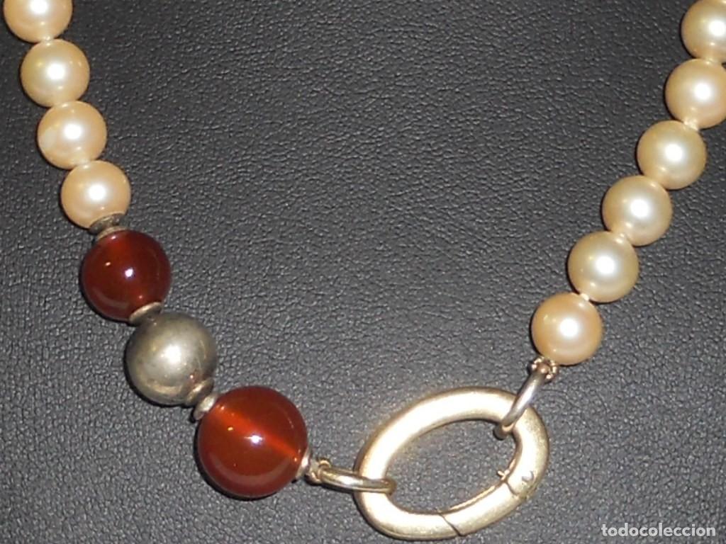 Joyeria: ANTIGUO COLLAR DE PERLAS DE DISE&Ntilde;O - Foto 3