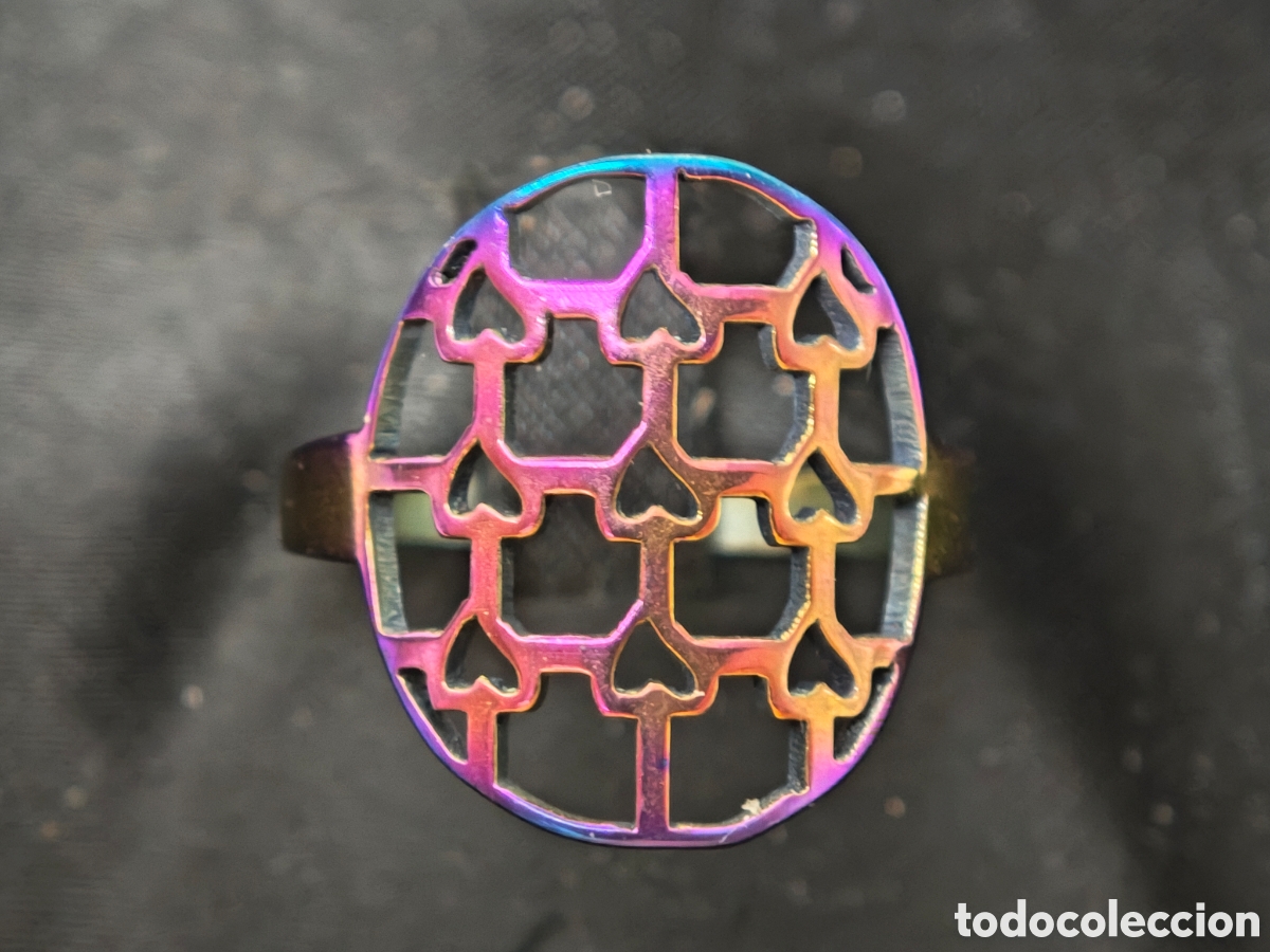 Joyeria: Anillo de acero y color nuevo - Foto 2