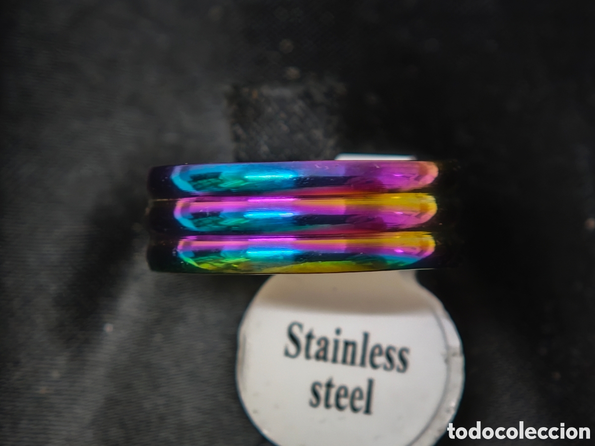 Joyeria: Anillo de acero y color nuevo - Foto 2