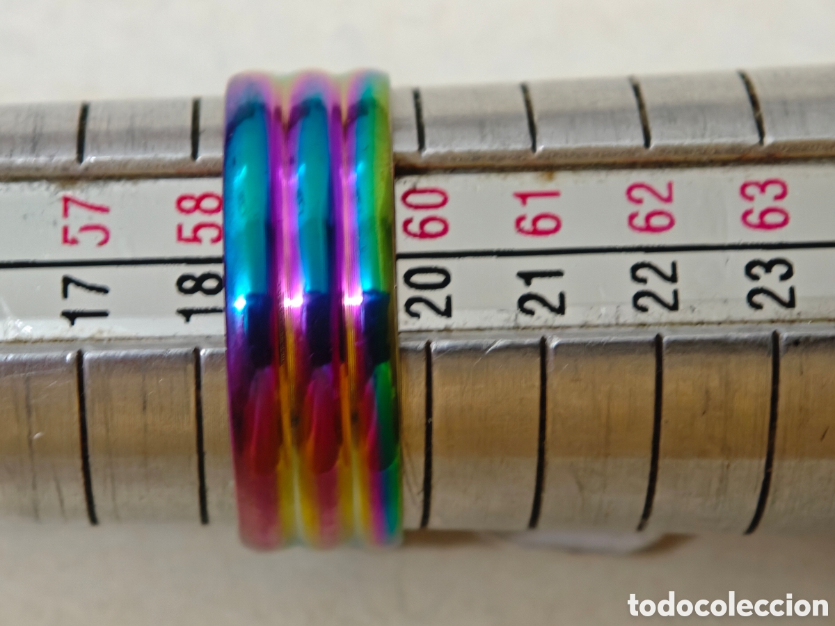 Joyeria: Anillo de acero y color nuevo - Foto 4