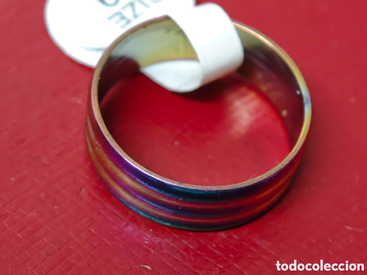 Joyeria: Anillo de acero y color nuevo - Foto 5