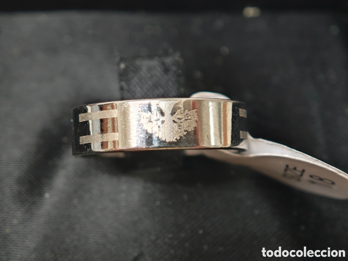 Joyeria: Bonito anillo de acero y grabados - Foto 2