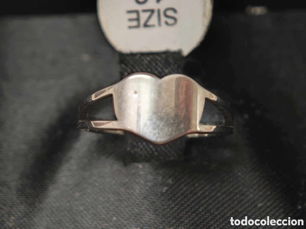 Joyeria: Anillo de acero nuevo en forma de coraz&oacute;n - Foto 4