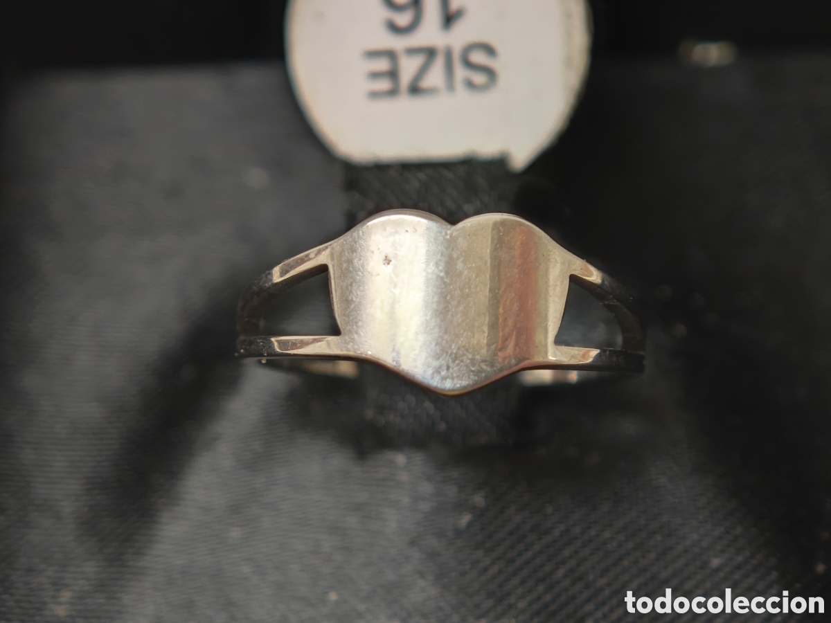 Joyeria: Anillo de acero nuevo en forma de coraz&oacute;n - Foto 1