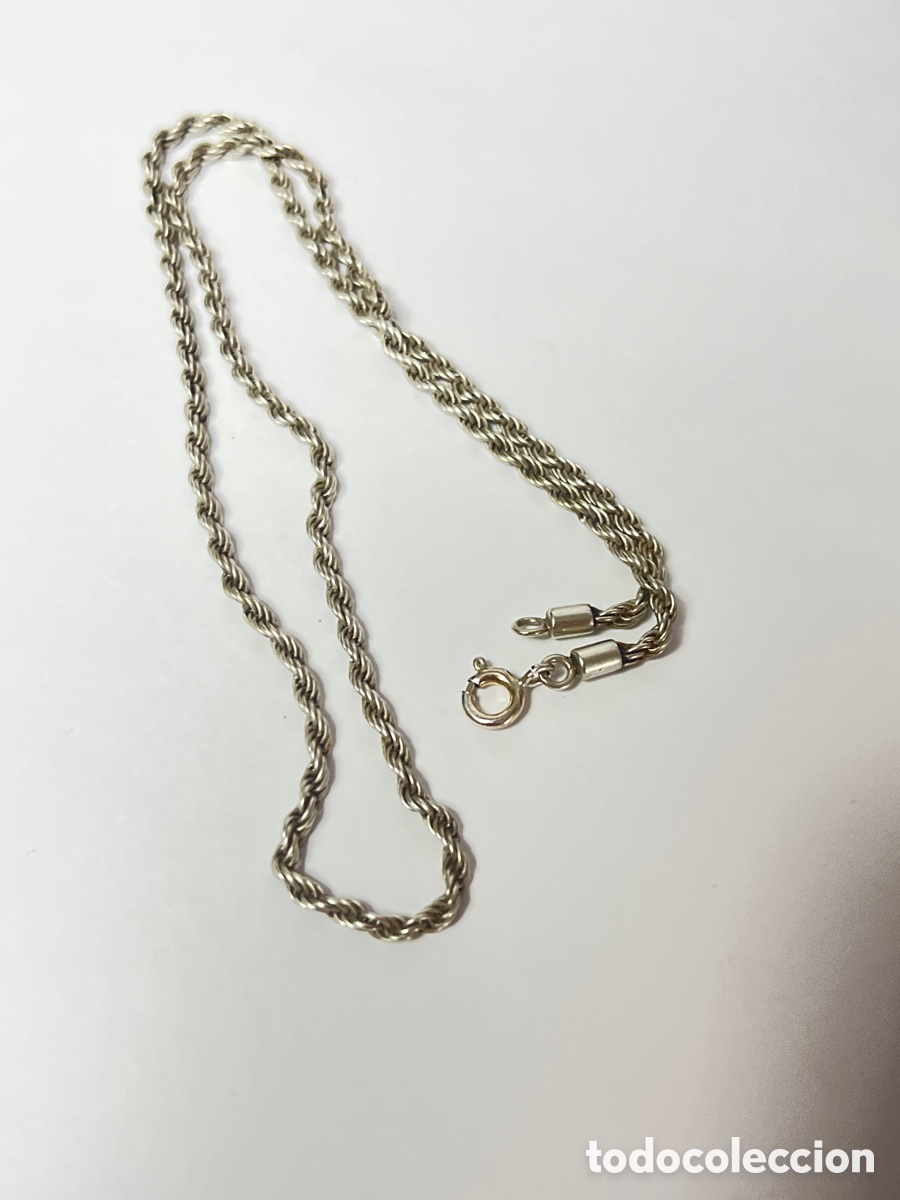 Joyeria: Cadena de plata tipo cord&oacute;n -42cm /CA117 - Foto 3