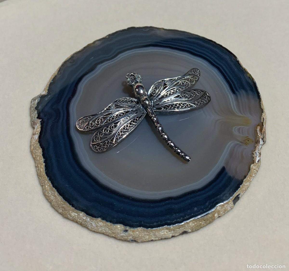 Joyeria: Broche Vintage lib&eacute;lula de plata de ley filigrana - Foto 1