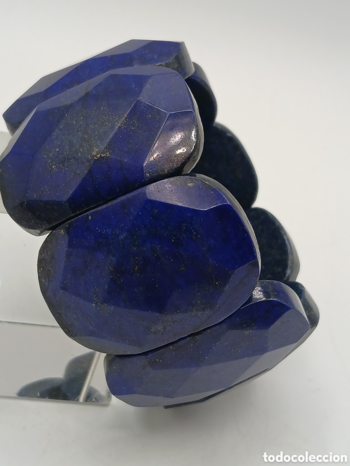 Joyeria: Pulsera brazalete el&aacute;stica l&aacute;piz lazuli - Foto 2