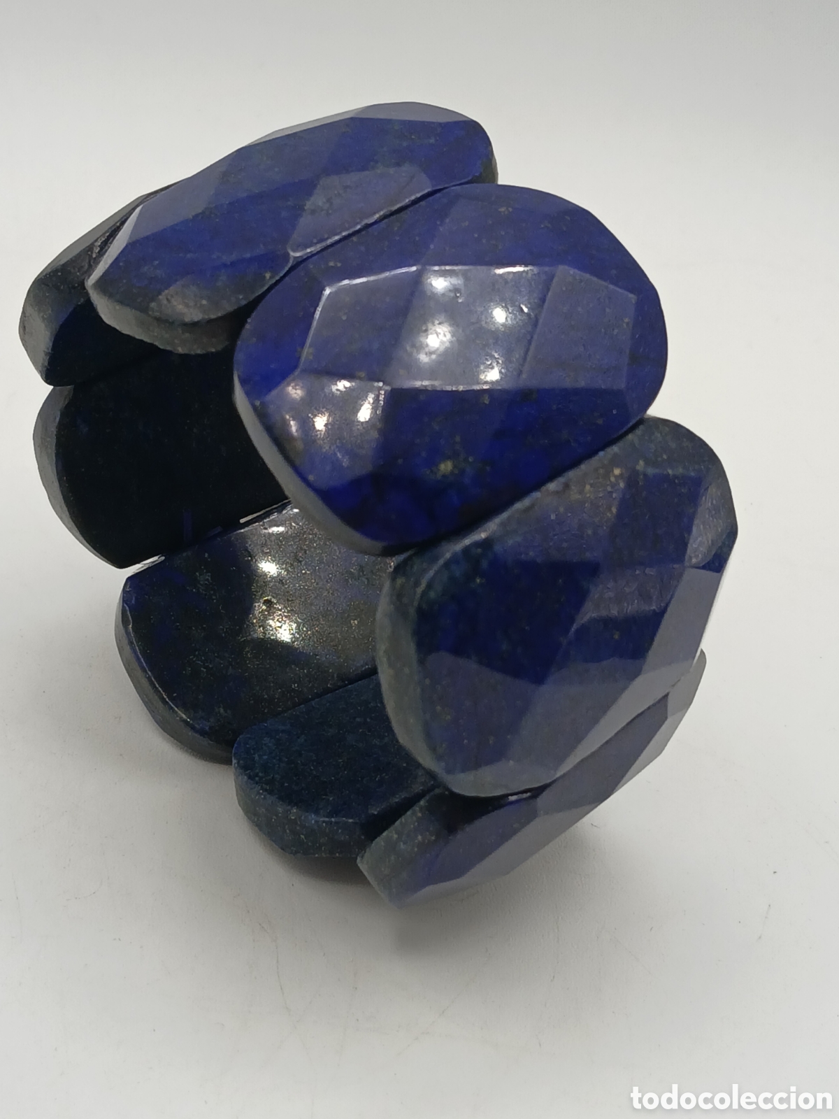 Joyeria: Pulsera brazalete el&aacute;stica l&aacute;piz lazuli - Foto 3