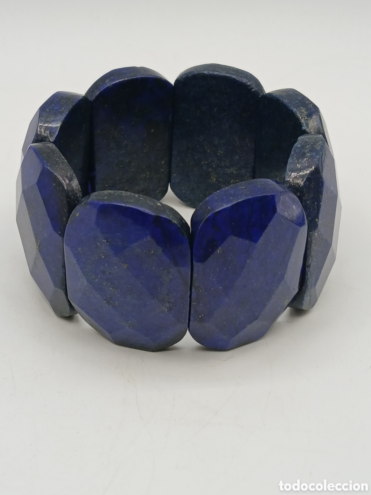 Joyeria: Pulsera brazalete el&aacute;stica l&aacute;piz lazuli - Foto 4