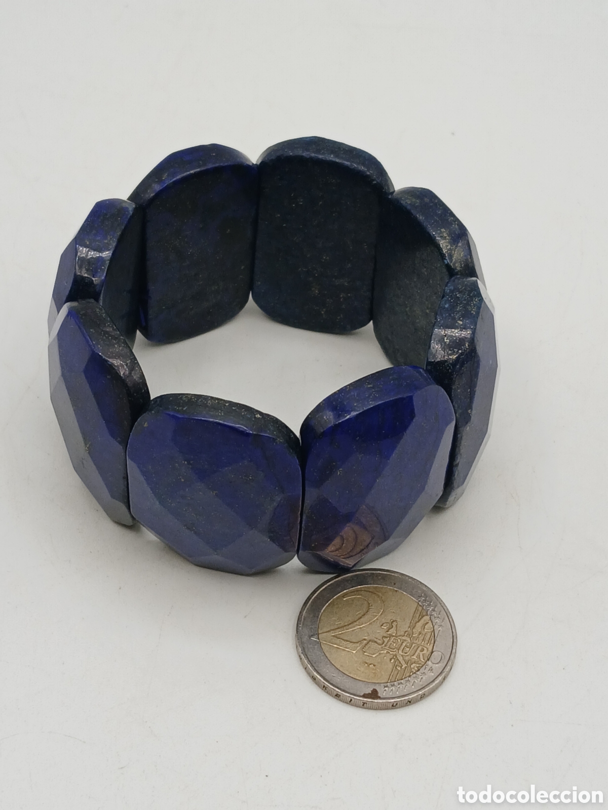 Joyeria: Pulsera brazalete el&aacute;stica l&aacute;piz lazuli - Foto 5