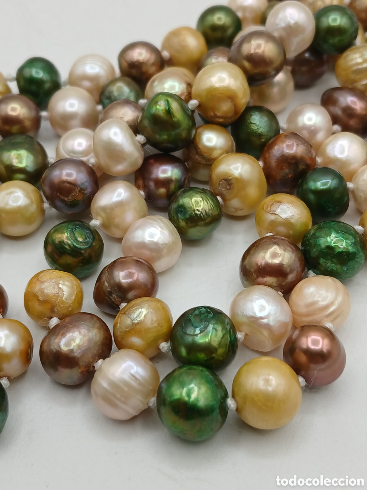 Joyeria: Collar perlas de Tahiti multicolor. Sin cierre - Foto 7