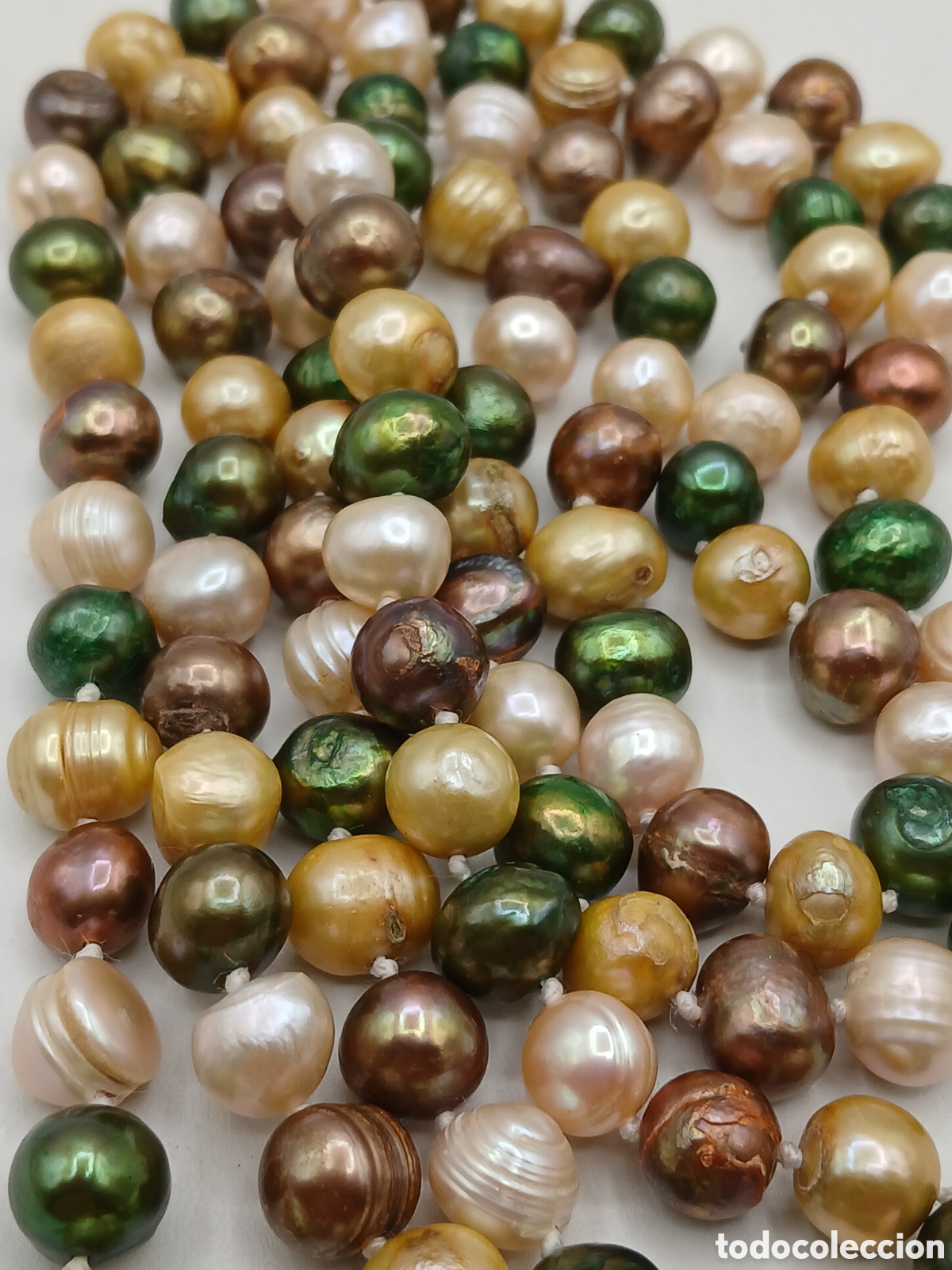 Joyeria: Collar perlas de Tahiti multicolor. Sin cierre - Foto 9