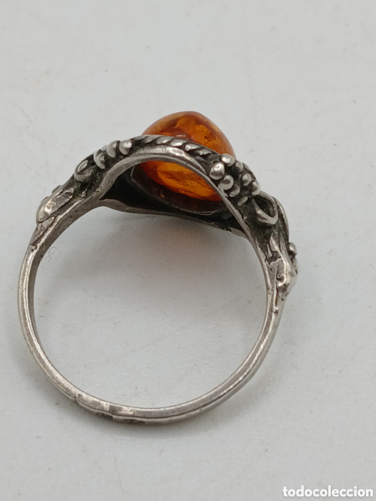 Joyeria: Antiguo anillo plata 925mls y &aacute;mbar b&aacute;ltico - Foto 4
