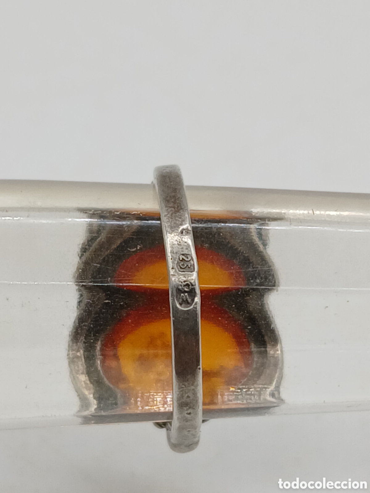 Joyeria: Antiguo anillo plata 925mls y &aacute;mbar b&aacute;ltico - Foto 6