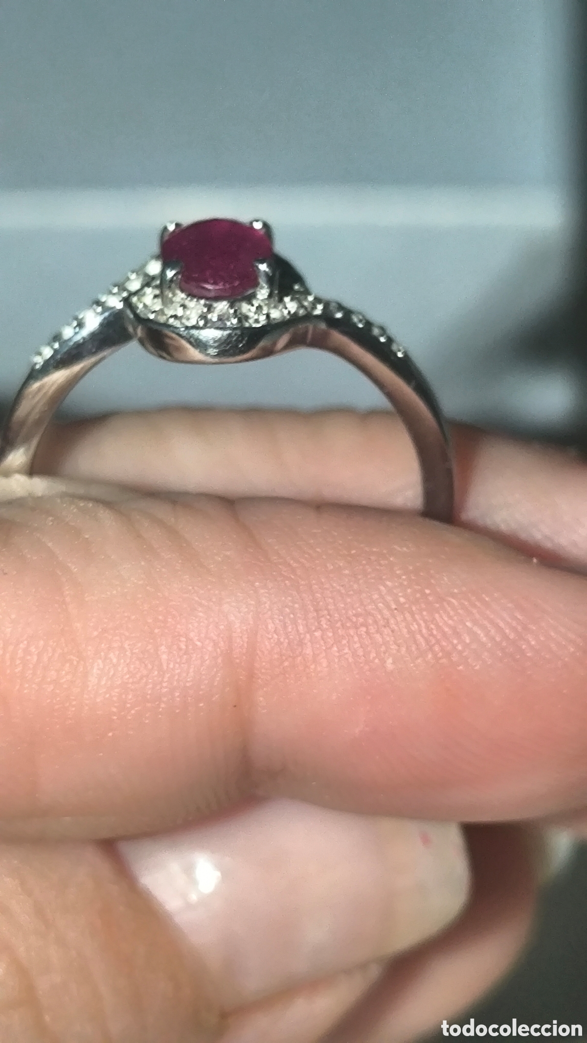 Joyeria: Anillo de Rubi, Topacios blancos y 2diamantes - Foto 7