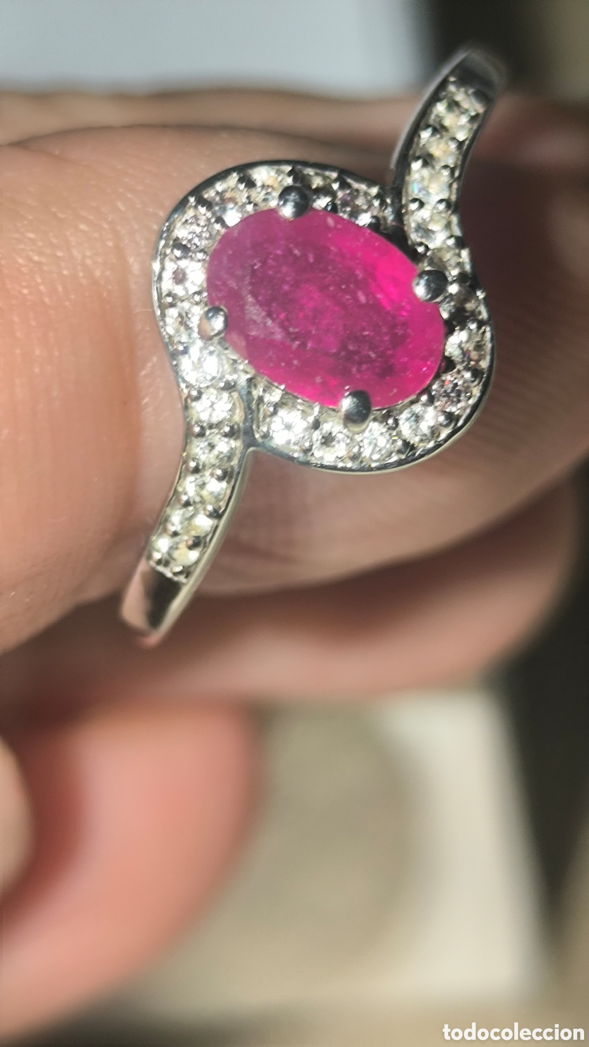 Joyeria: Anillo de Rubi, Topacios blancos y 2diamantes - Foto 10